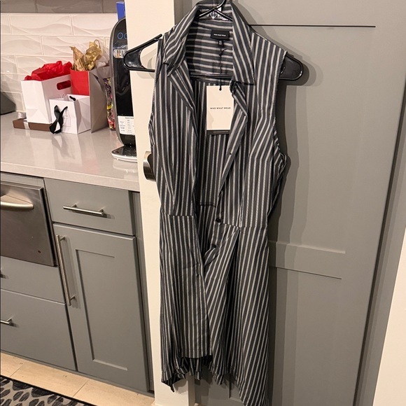 Who What Wear Dresses & Skirts - Who What Wear Navy Striped Dress